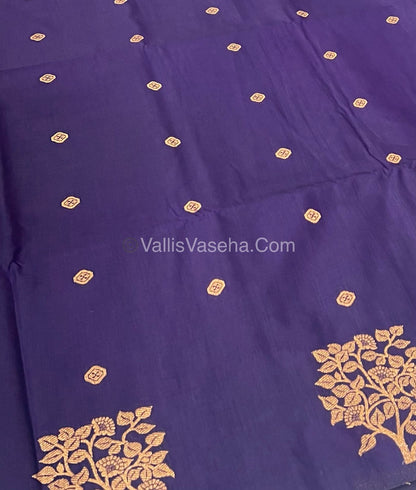 Mulberry Semi Silk - Navy Blue  Shade - VVMSS002