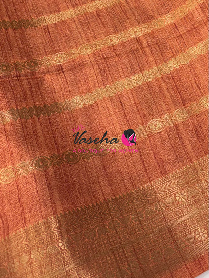 Semi Art Silk Saree - Pink & Orange Shade - VVSAT001