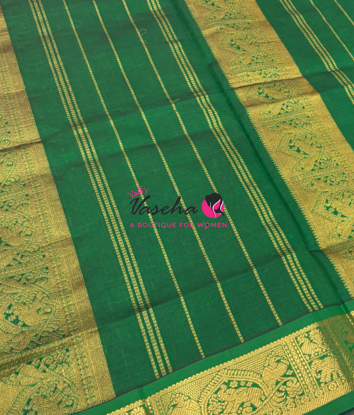 Semi Silk Cotton Saree - Checks Pattern - VVSSC019