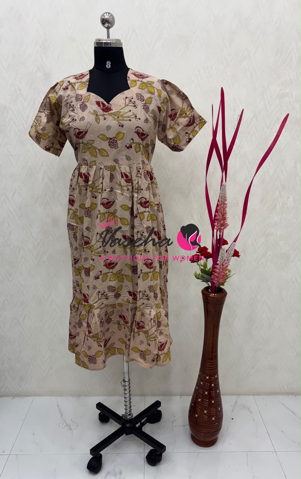 Ready Made - Kalamkari Frock  - VVRKF003