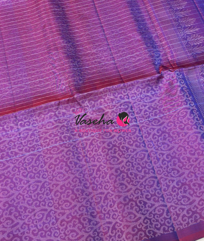 Pure Soft Silk Saree  - Purplish Pink Shade - VVPSS115