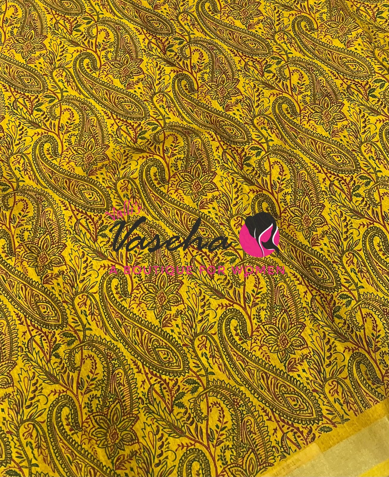Casual Wear - Fancy Printed Silk  - Yellow Shade - VVFPS001