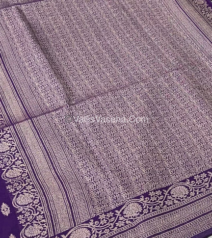 Banarasi - Heritage Silk - Semi Kathan Silk - Violet Shade - VVBHS006