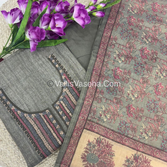 Tissue Linen Salwar Material  | VVUSM017