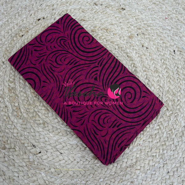 Blouse Bit - Pure Cotton - Self Bobby  Print - 1 mtr - VVBB001