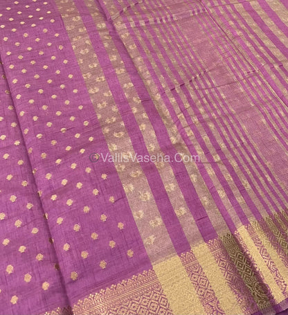 Semi Tussar Silk  - Onion Pink Shade  - VVSTS014