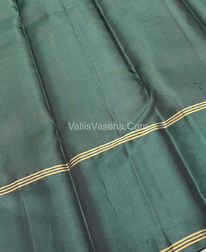 Half Mix - Pure Soft Silk Saree - Long Retta Petta Border with Butta - VVPSS050