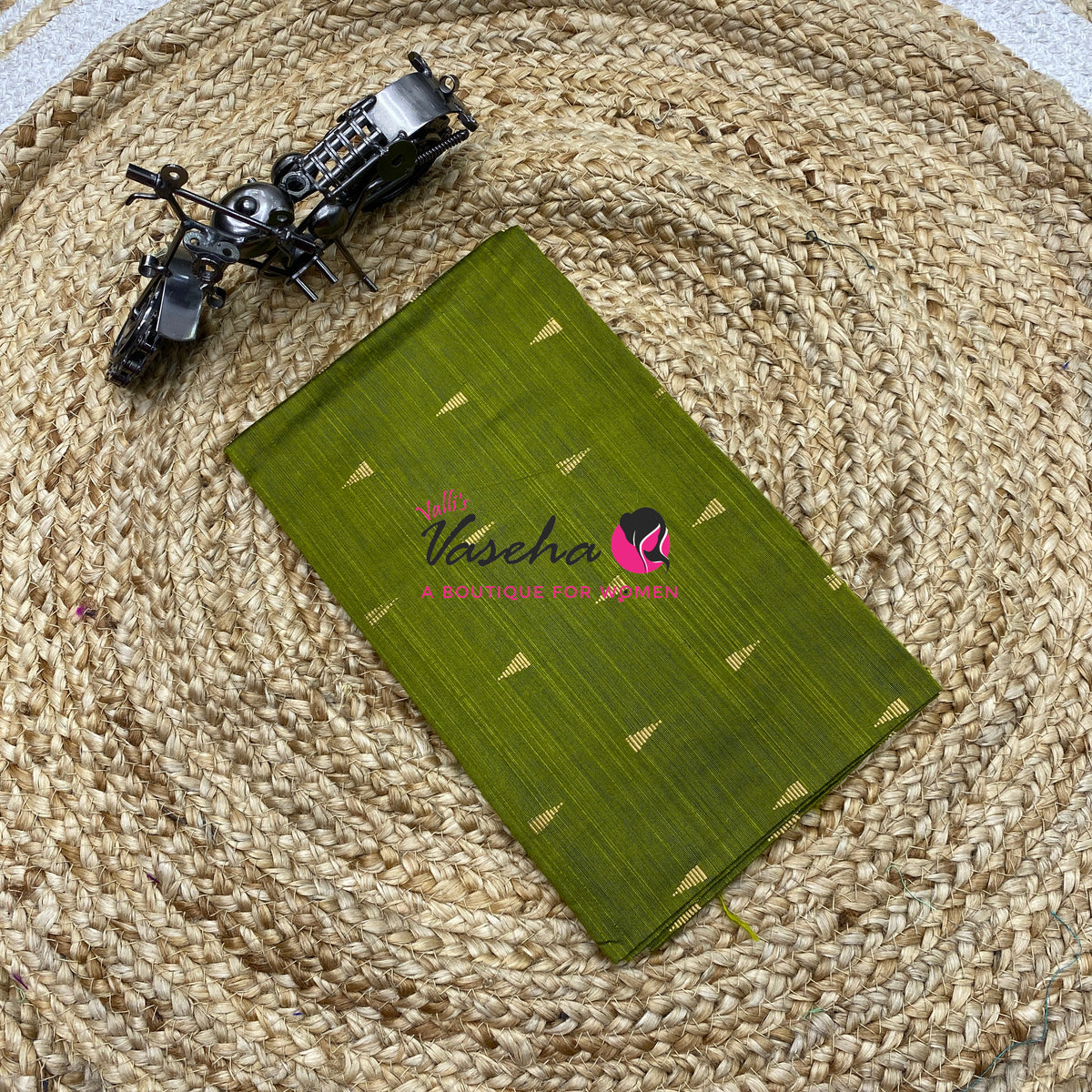 Blouse Bit - Pack Of 10pcs - Assorted-  Light - Semi Raw Silk - Thread Butta - 1 mtr - VVBB006