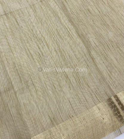 Chanderi Mixed Cotton Saree  - VVCMC001