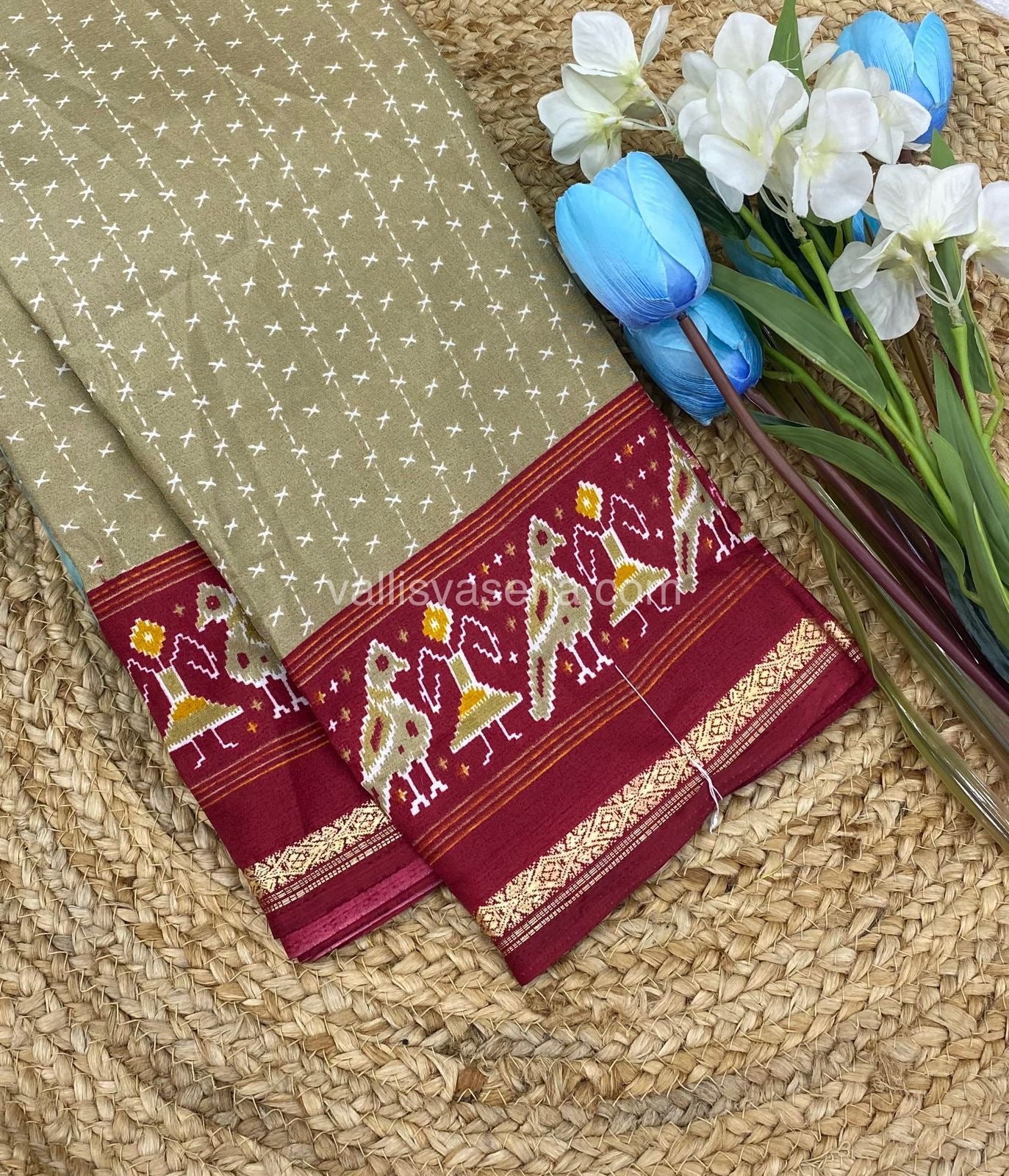 Budget Friendly Sarees - Casual Wear Sarees - Crackle Silk - VVCS001