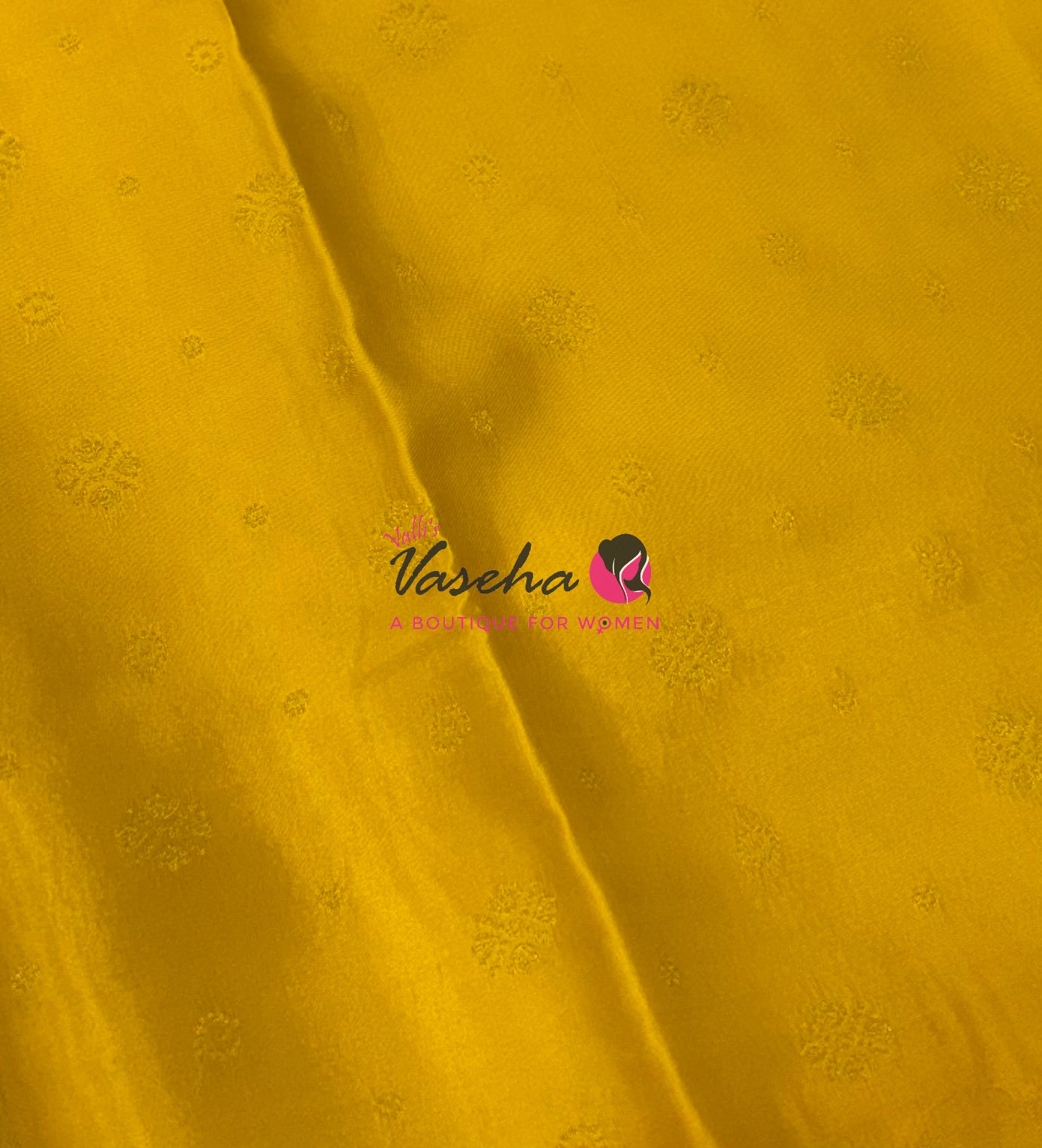 Semi Mysore Crepe Silk  - Yellow Shade - VVSMC004