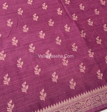 Banarasi - Heritage Silk - Semi Kathan Silk - Onion Pink Shade - VVBHS003