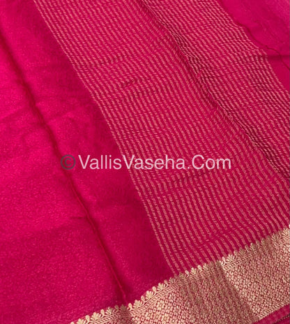 Semi Viscose / Semi Mysore Crepe Silk Variety - Embossed Design - VVSMC002