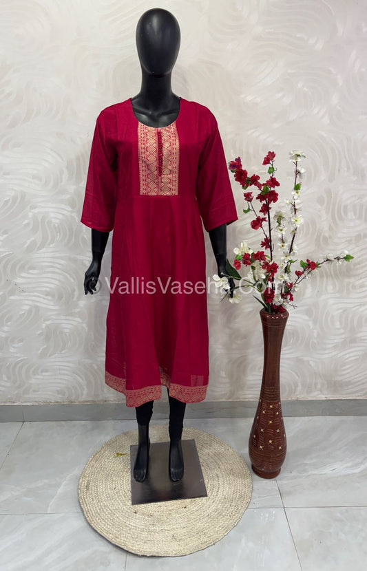 Ready Made - Anarkali - Vichitra Silk -   VVRAK001