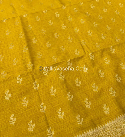 Banarasi - Heritage Silk - Semi Kathan Silk - Yellow Shade - VVBHS003