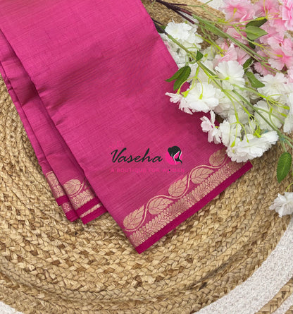 Semi Tussar Silk - Pink Shade - VVSTS003