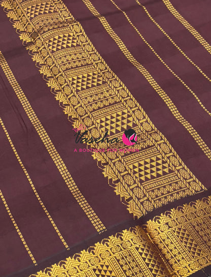 Semi Silk Cotton Saree |  Pazhum Pazhamum Checks Design |VVSSC018