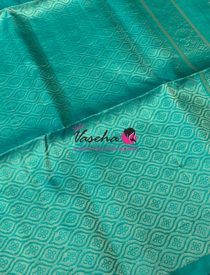 Pure Soft Silk Saree - Purple  & Blue Combo - 3 - VVPSS055