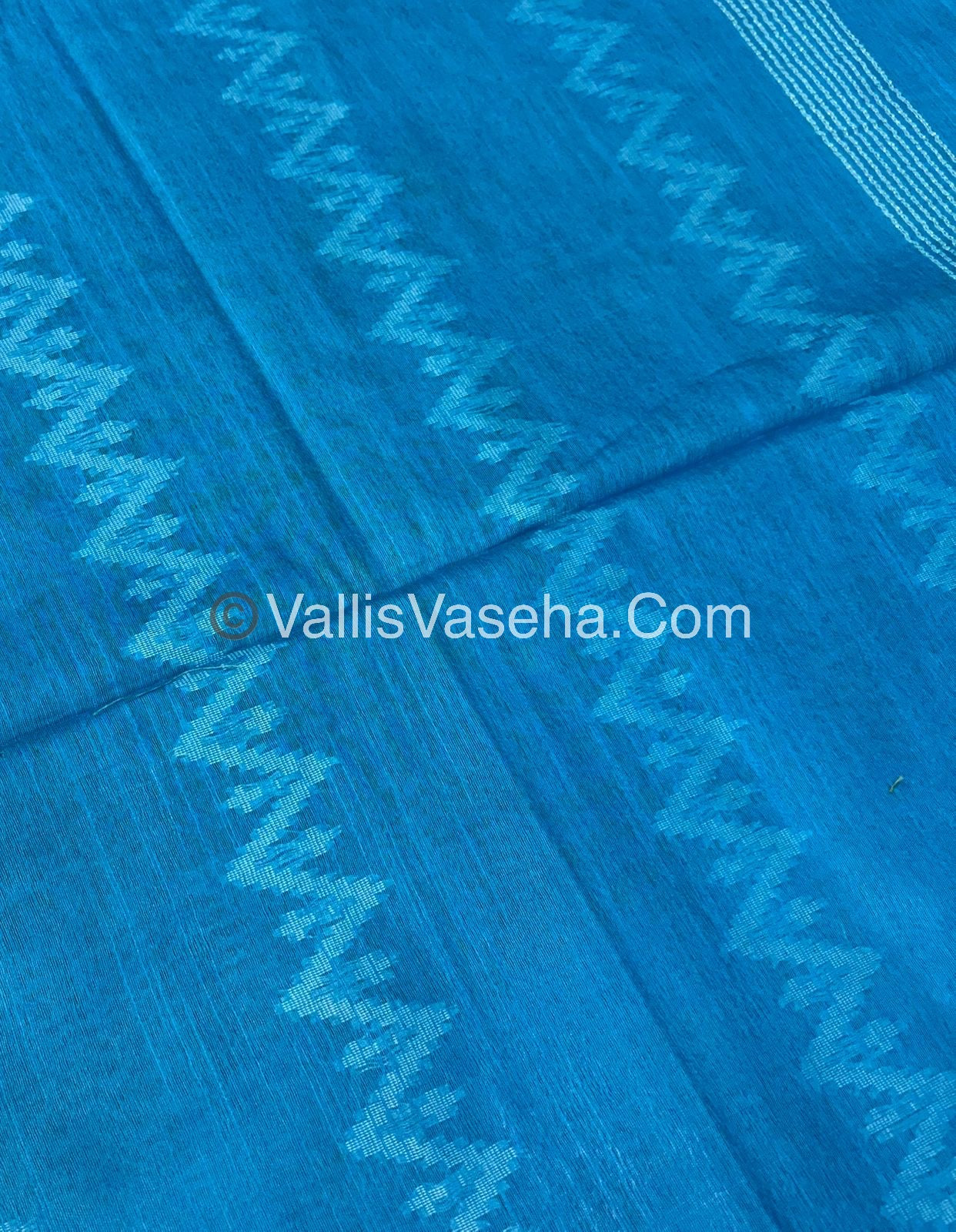 Bhagalpuri Silk - Blue With Blue- VVBS005