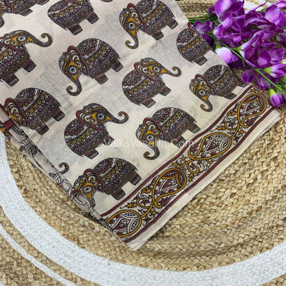 Pure Kalamkari Cotton Saree - VVPKC002