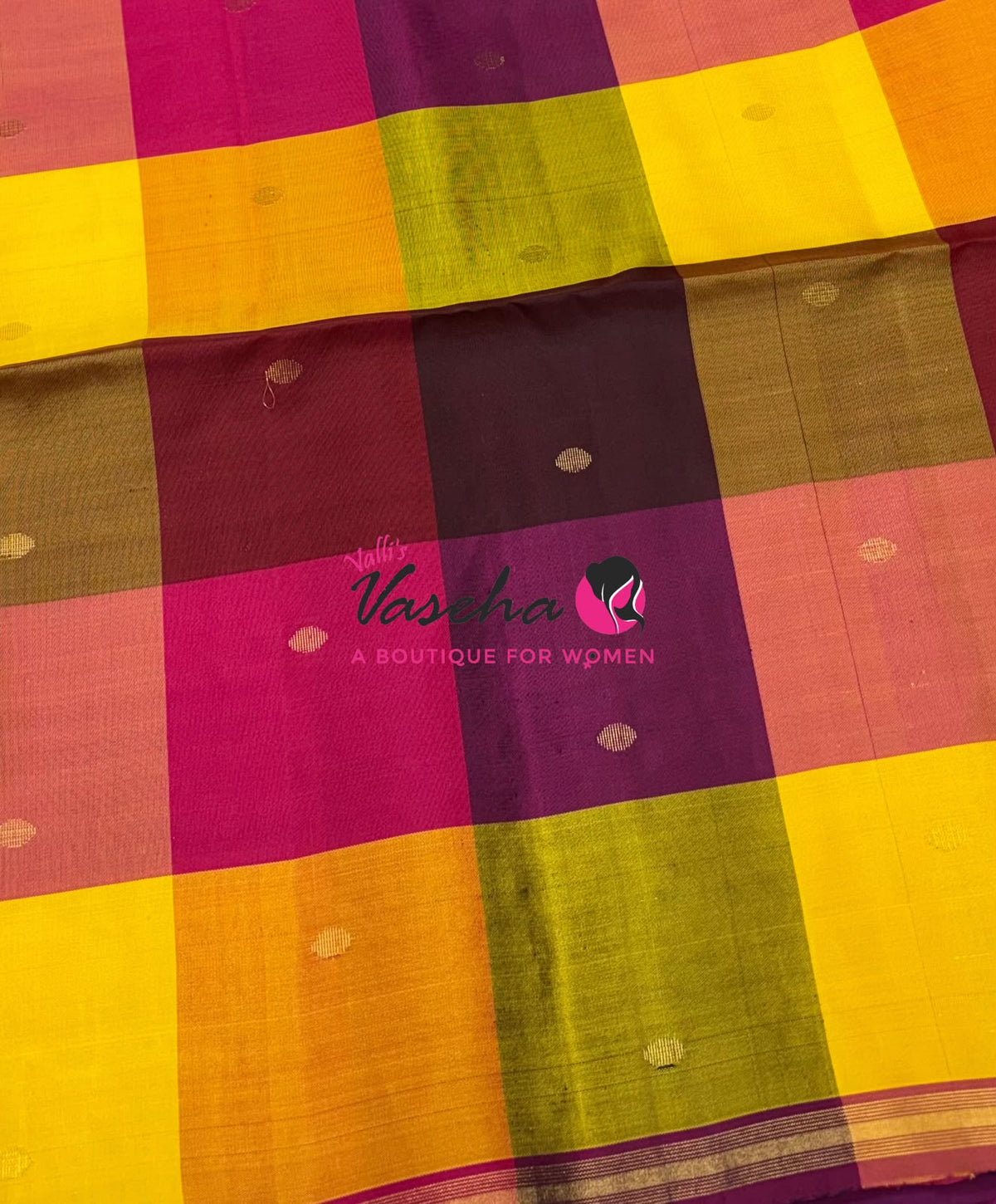 Pure Soft Silk Saree - Partly Pallu -  Half & Half Saree - VVPSS088