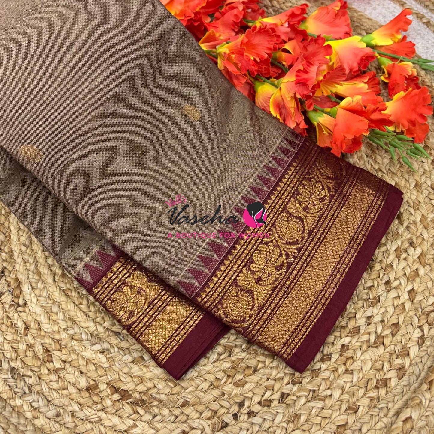 Kanchi Cotton Saree - VVKCS026
