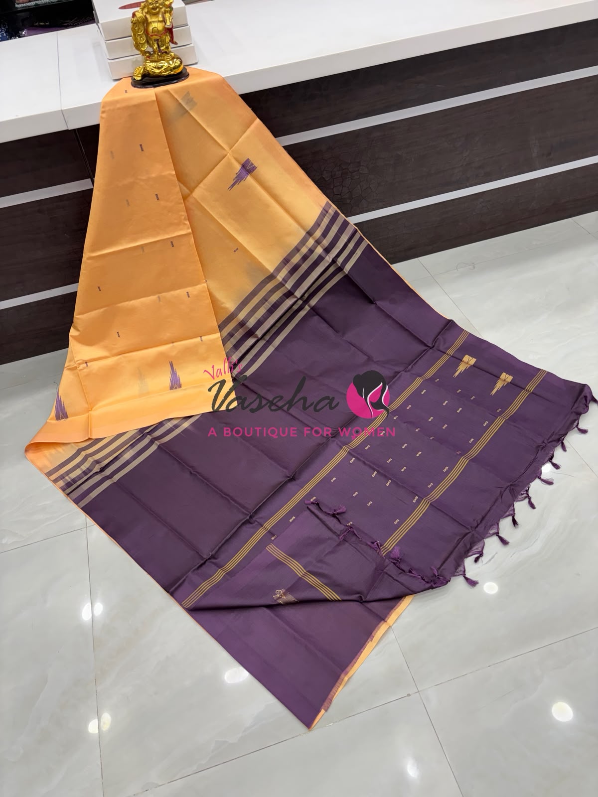 Vazhai Pattu Saree / Banana Pith - With Blouse - VVVPS002