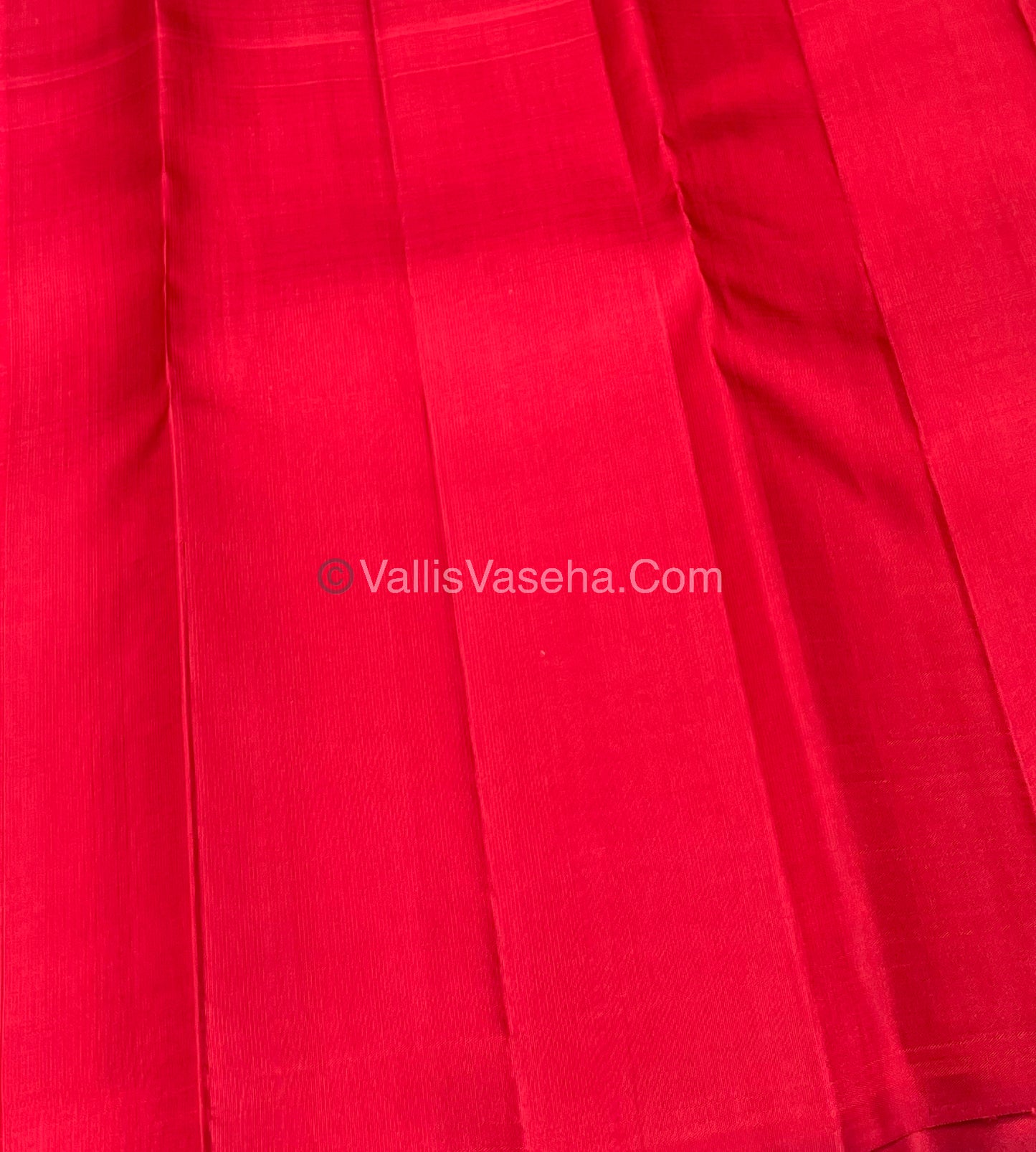 Pure Vintage Korvai Kanchipuram Silk Saree - Blue & Red Combo - VVPS022