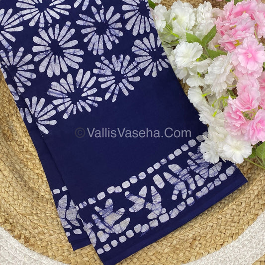 Pure Soft Mul Mul Cotton Sarees - Hand Block Prints - VVMMC003
