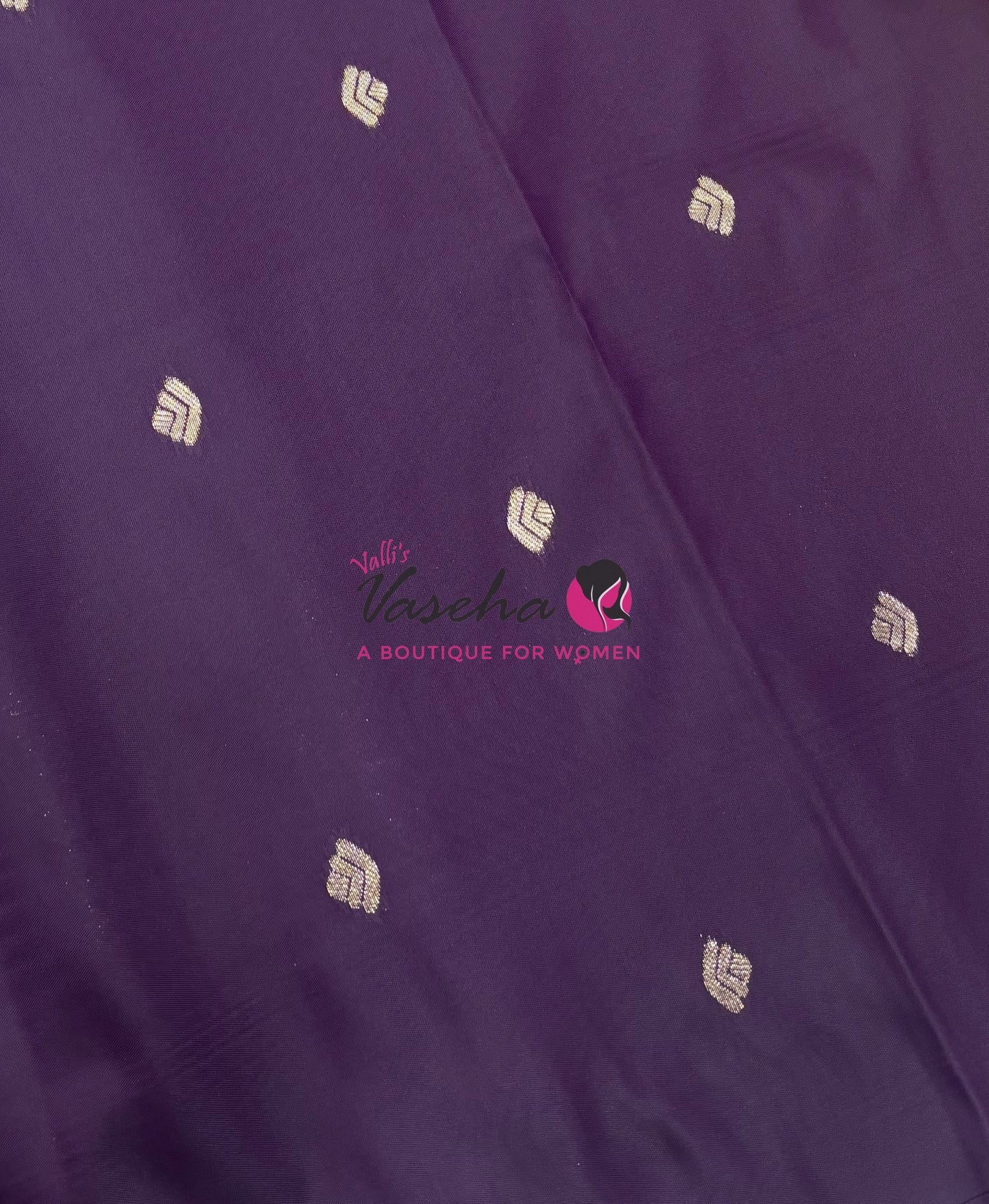 Semi Soft Silk - Mahendi Green With Purple - VVSSS035