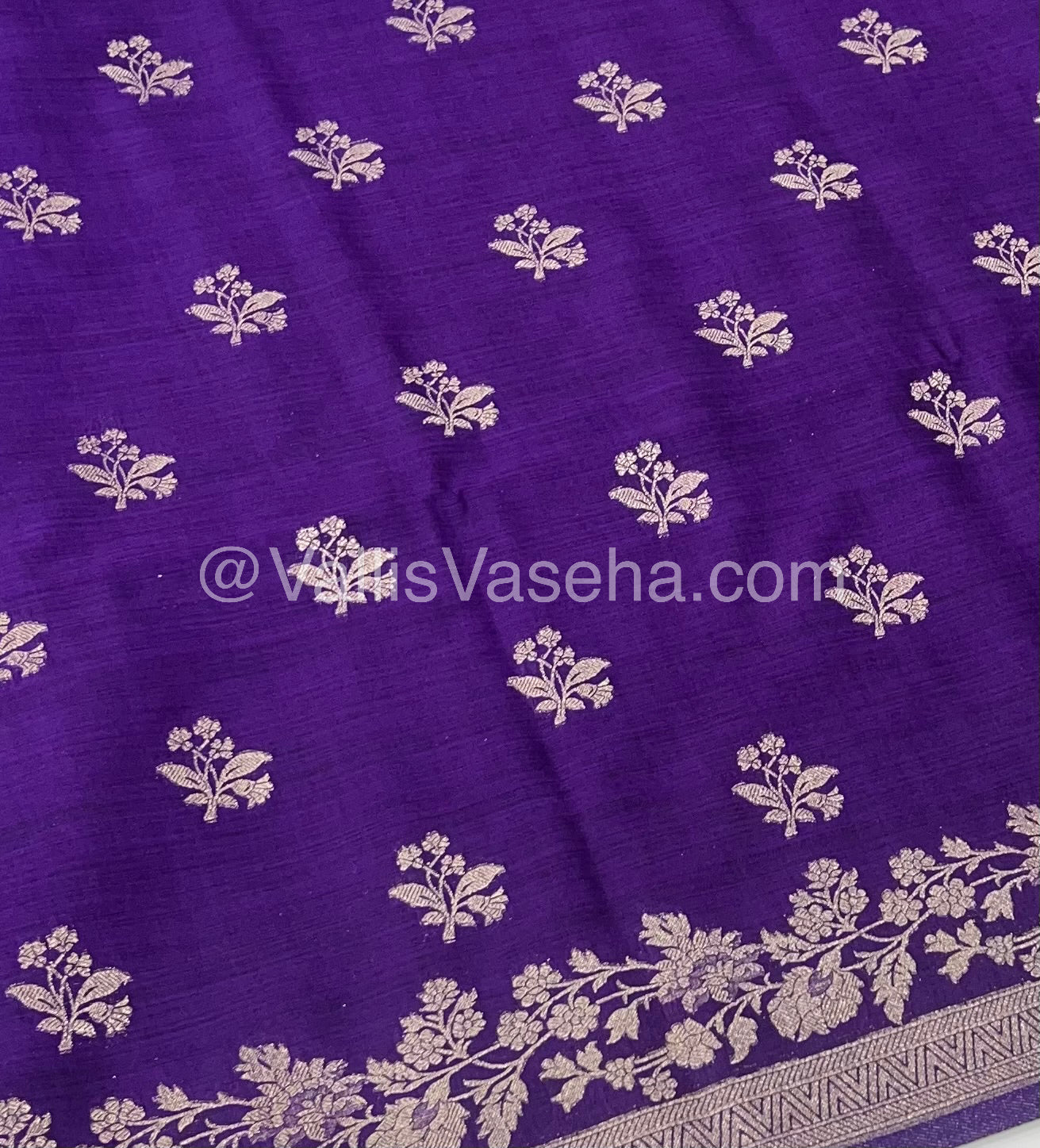 Banarasi - Heritage Silk - Semi Kathan Silk -   Purple Shade - VVBHS008