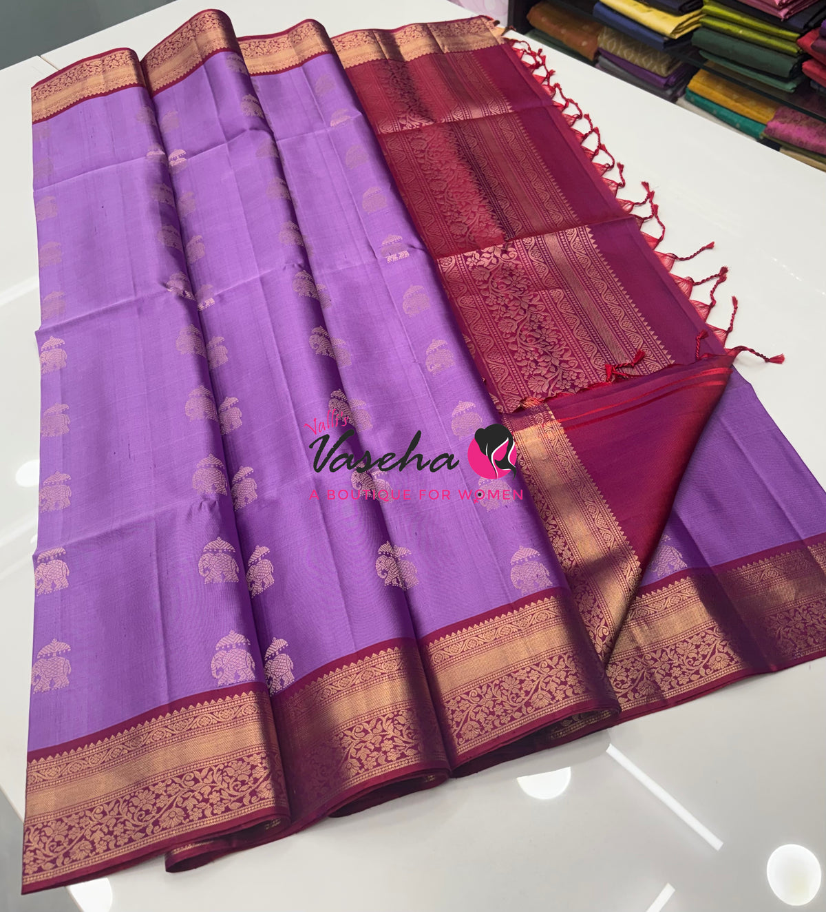Pure Soft Silk Saree - Kanchi Border - VVPSS033