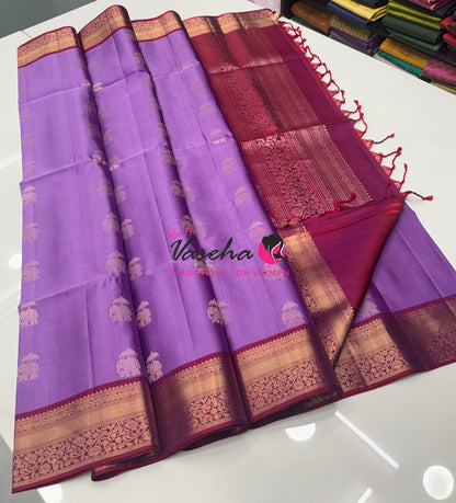 Pure Soft Silk Saree - Kanchi Border - VVPSS033