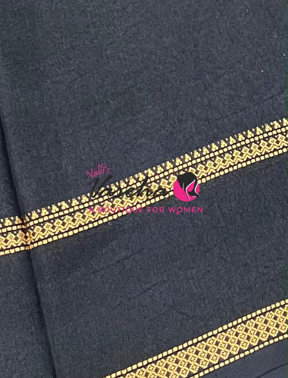 Casual Wear - Fancy Mixed Cotton - Black Shade - VVFMC007
