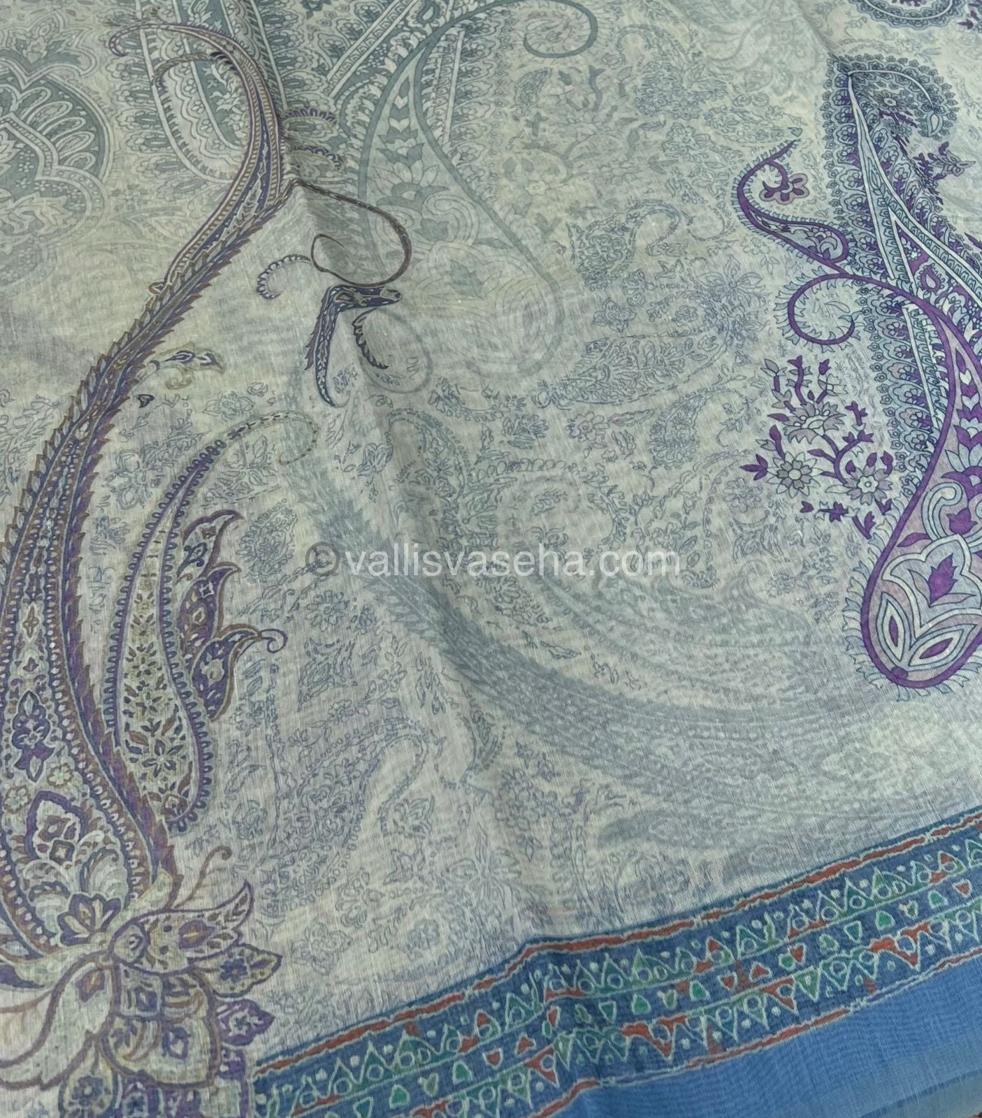Semi Chanderi Saree - Digital Printed - VVSCD001