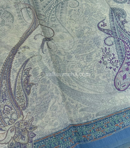 Semi Chanderi Saree - Digital Printed - VVSCD001