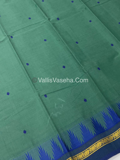 Kanchi Cotton Saree - Butta Design - VVKCS008