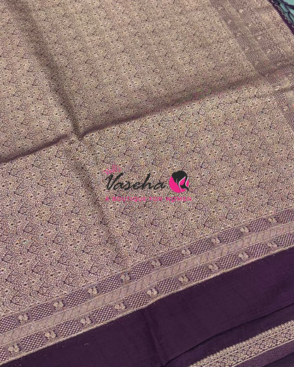 Banarasi - Heritage - Contrast  - Retta Petta border - VVBHS017