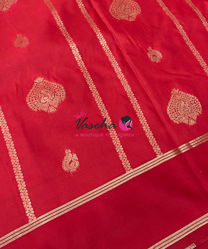 Semi Soft Silk  - Red Shade - VVSSS043