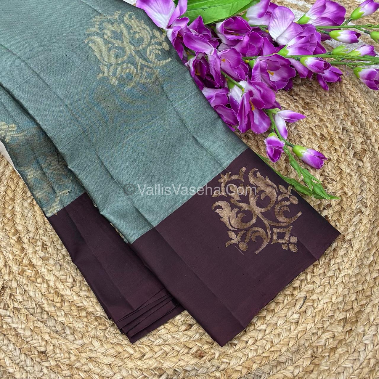 Half Mix - Pure Soft Silk Saree - VVPSS054