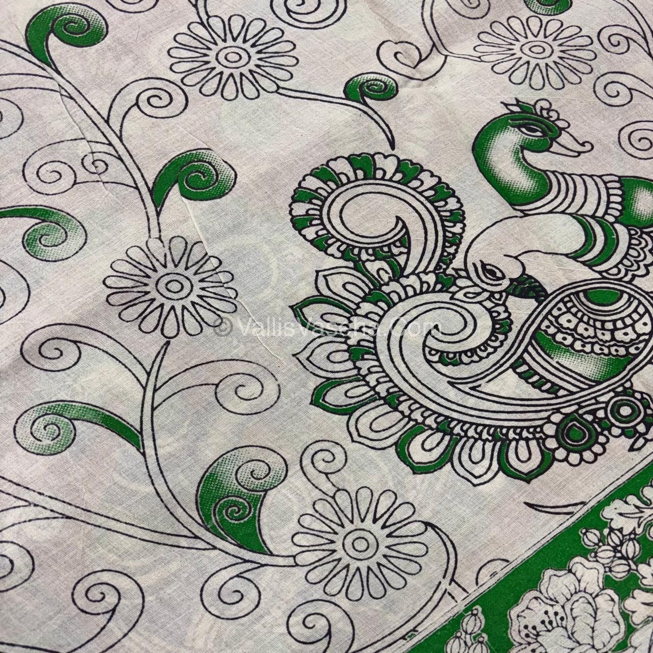 Pure Kalamkari Cotton Saree - VVPKC002