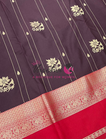 Semi Bridal Kanchi Silk  - Korvai - Premium- VVSKS008