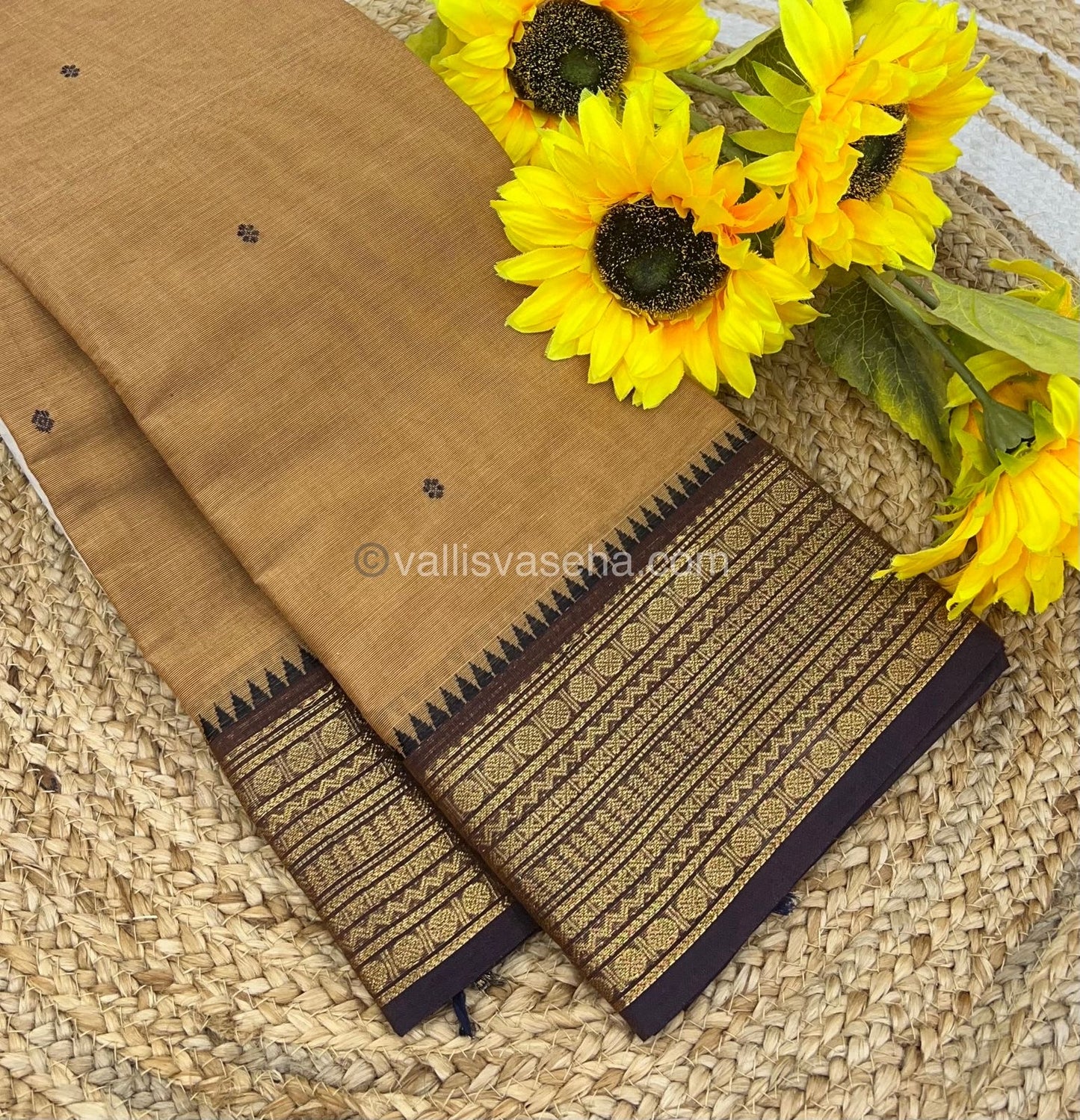 Kanchi Cotton Saree - Butta Design VVKCS008
