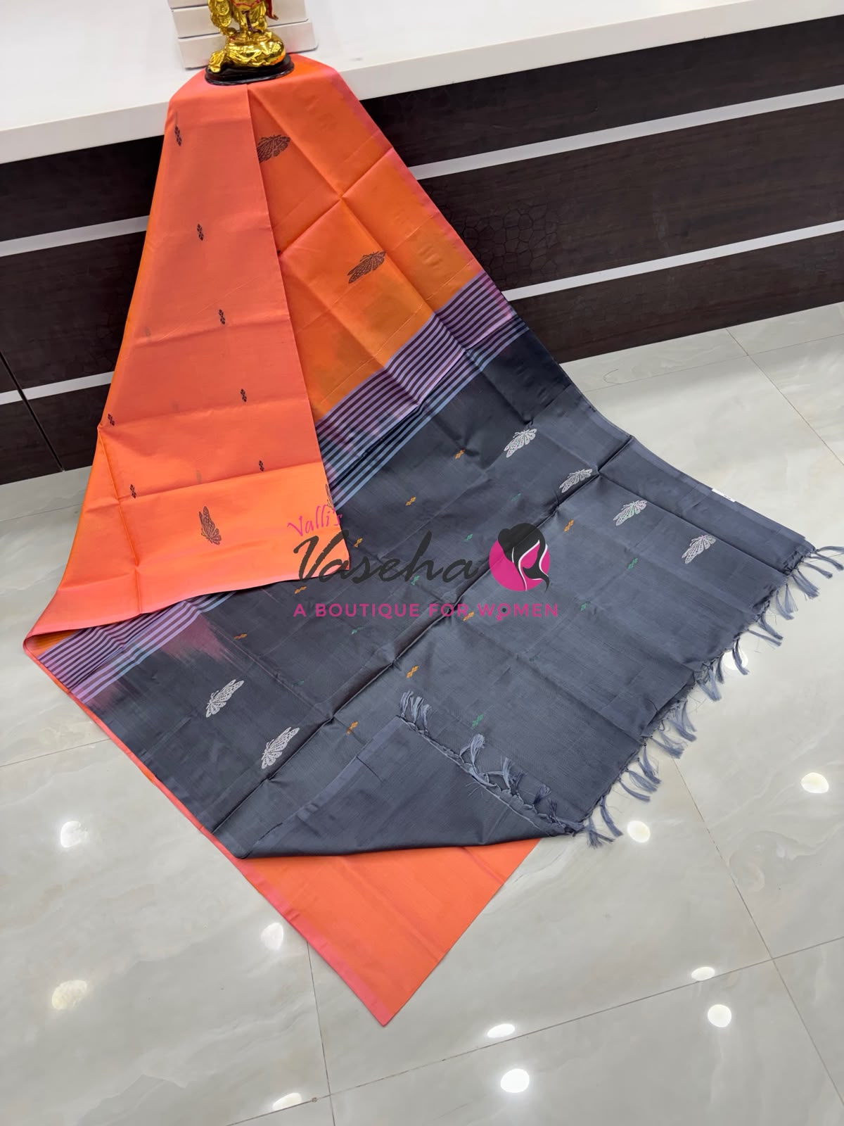 Vazhai Pattu Saree / Banana Pith - With Blouse - VVVPS002