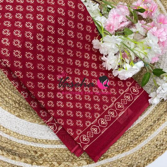 Pure Soft Mul Cotton Sarees  - VVMMC012
