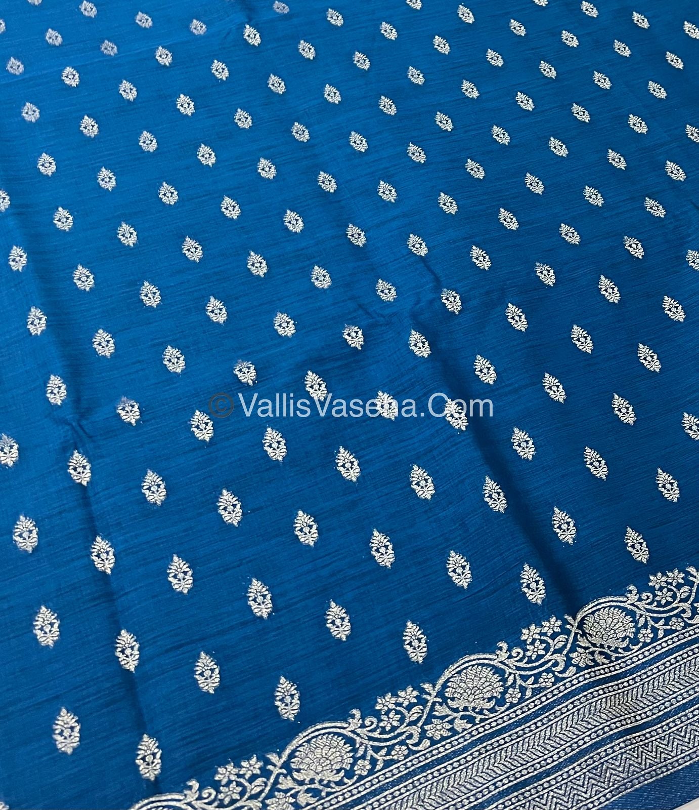 Banarasi - Heritage Silk - Semi Kathan Silk - Blue Shade - VVBHS006