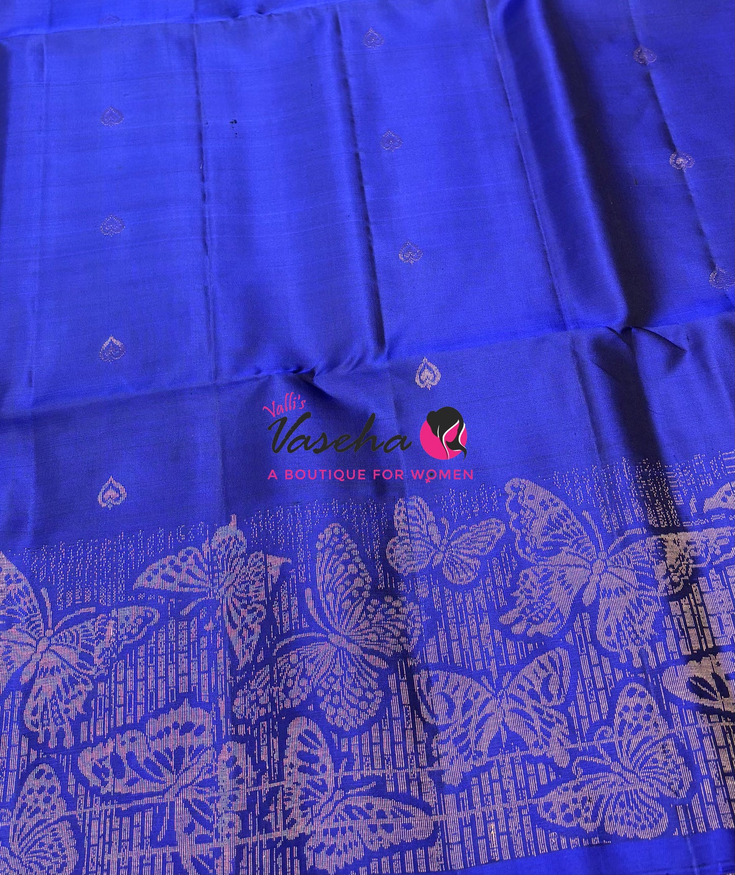 Pure Soft Silk Saree  - Blue Shade - VVPSS094