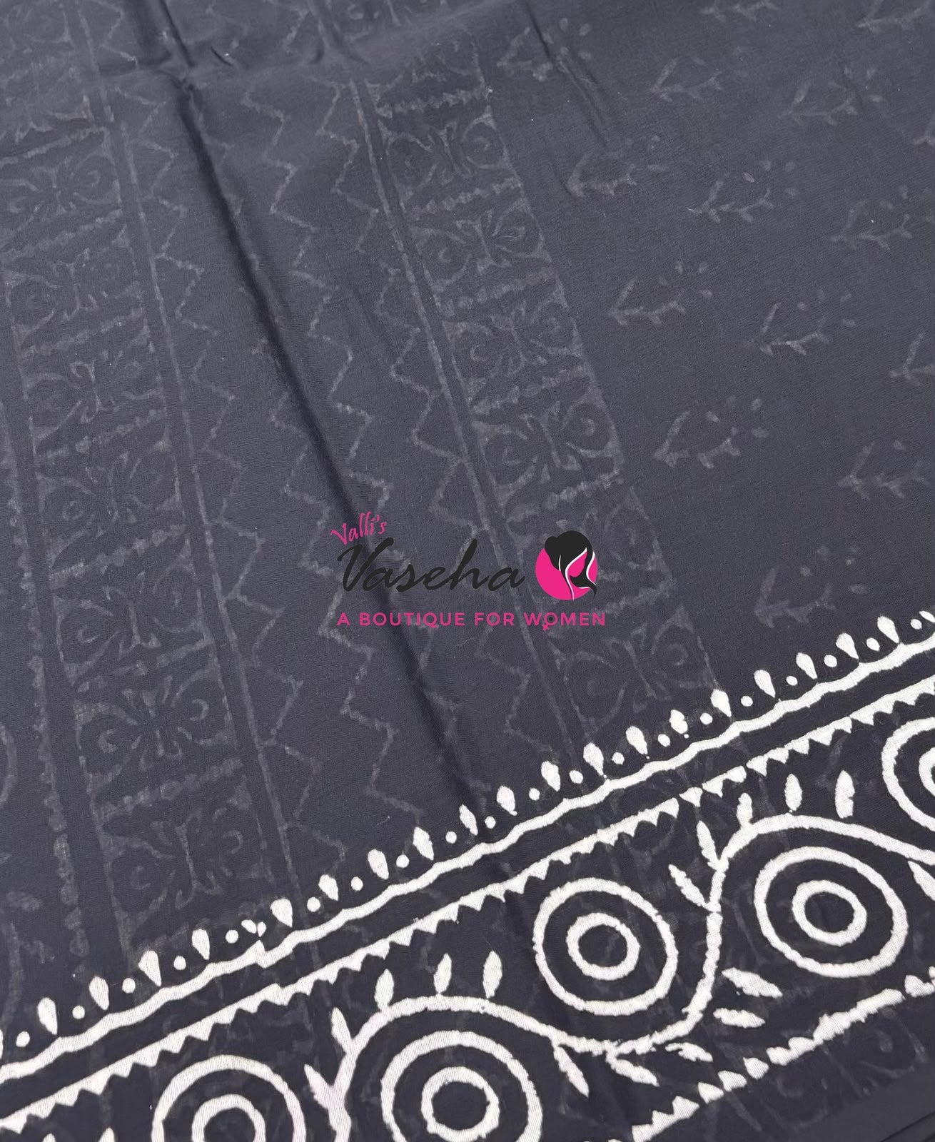 Pure Soft Mul Mul Cotton Sarees - Hand Block Prints - VVMMC009
