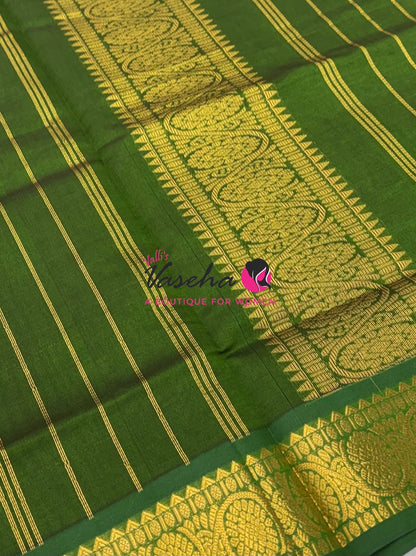 Semi Silk Cotton Saree | Double Leaf Butta Design |VVSSC016