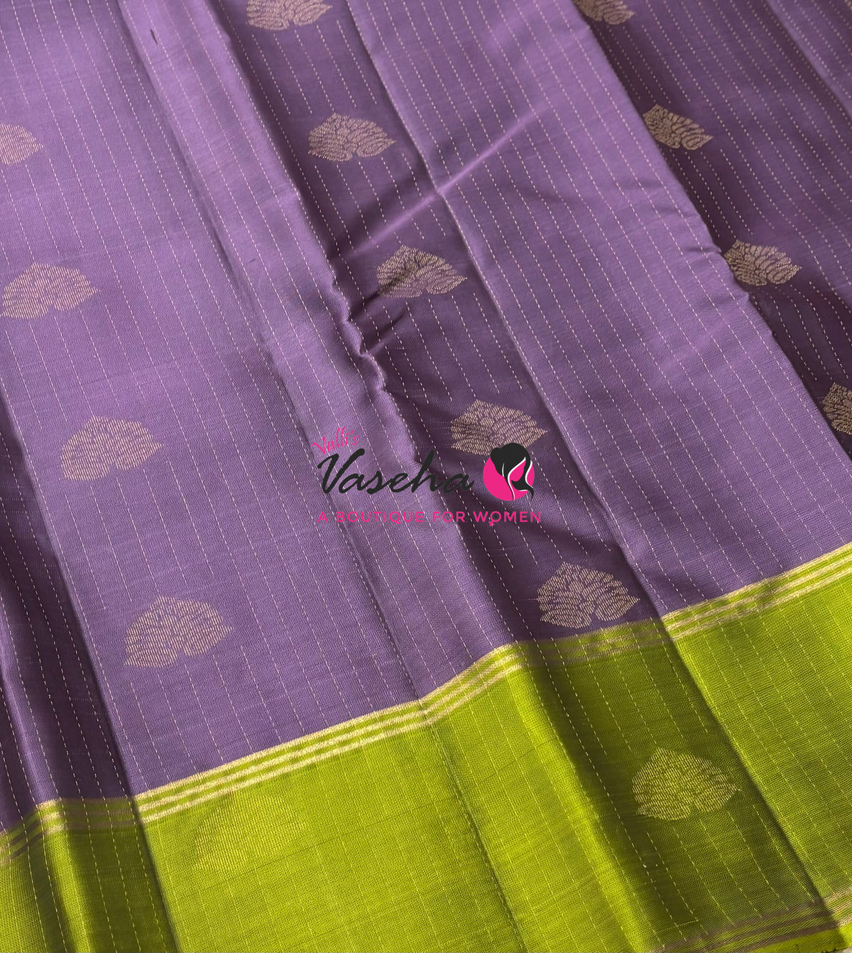 Half Mix - Pure Soft Silk Saree - Vairavoosi Pattern - Long Retta Petta Border with Butta - VVPSS107